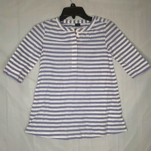 GapKids Blue/White Stripe Top S